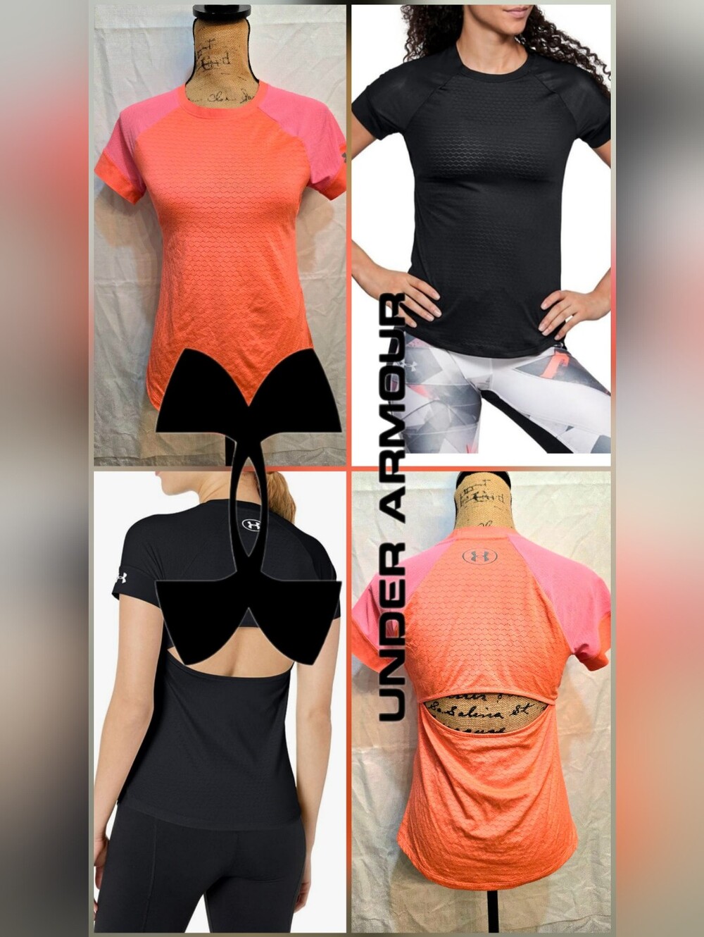 Under Armour Women's HexDelta Short Sleeve Open-Back Training Tee